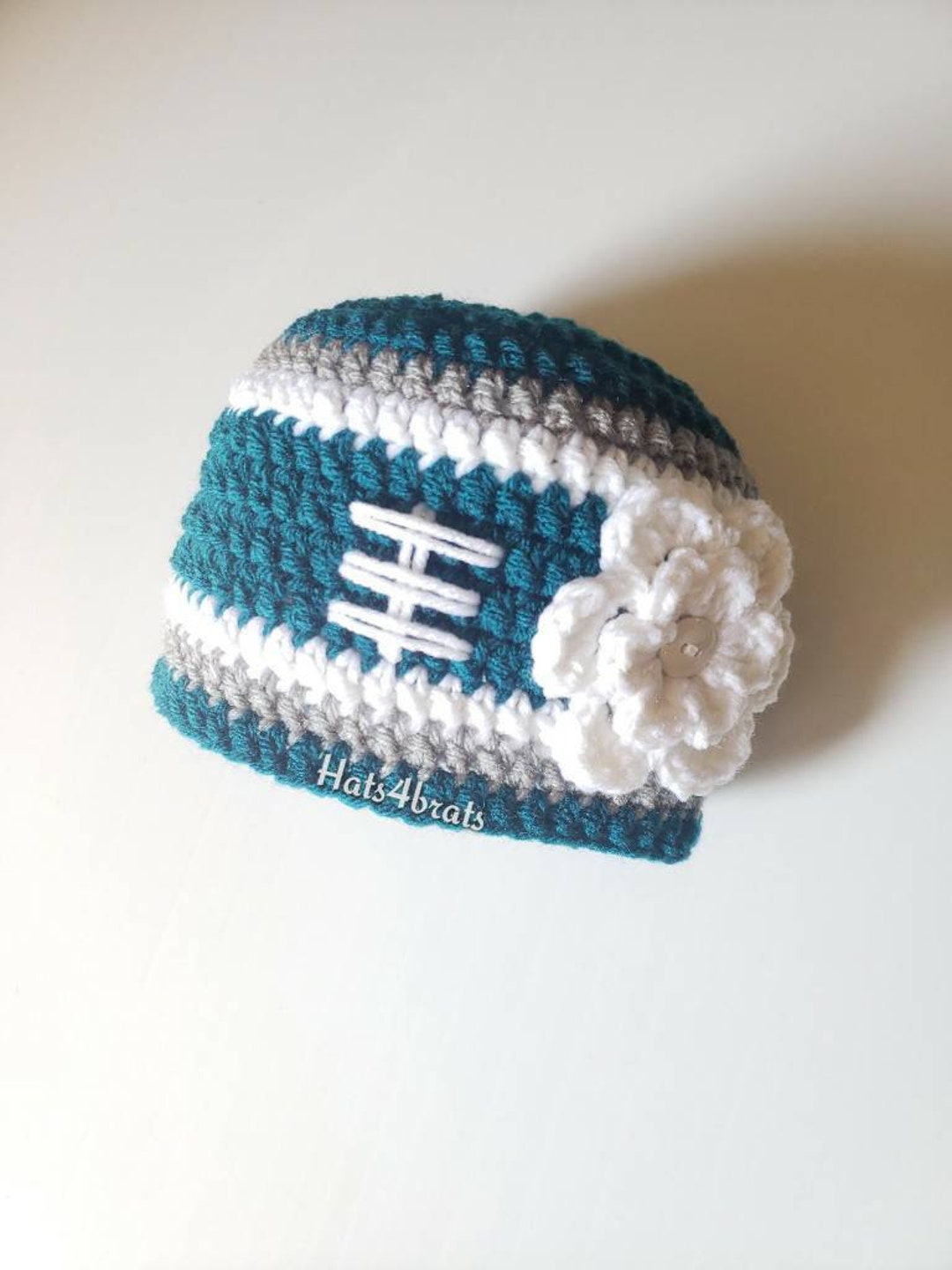 Baby Girl Philadelphia Eagles Hat Newborn Eagles Hat Infant Etsy