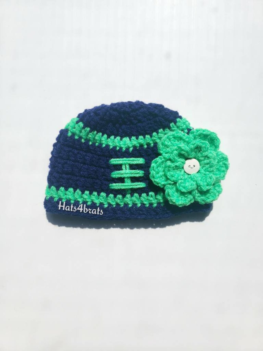 Seahawk Photo Prop Seattle Seahawks Baby Hat, Baby Crochet Football Hat, Baby Girl's ...
