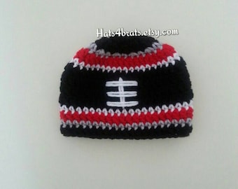 Atlanta Falcons Crochet Hat, Falcons Baby Hat, Atlanta Falcons Photo Prop , Football Hat, Newborn Atlanta Falcons, Infant Atlanta Falcon Hat