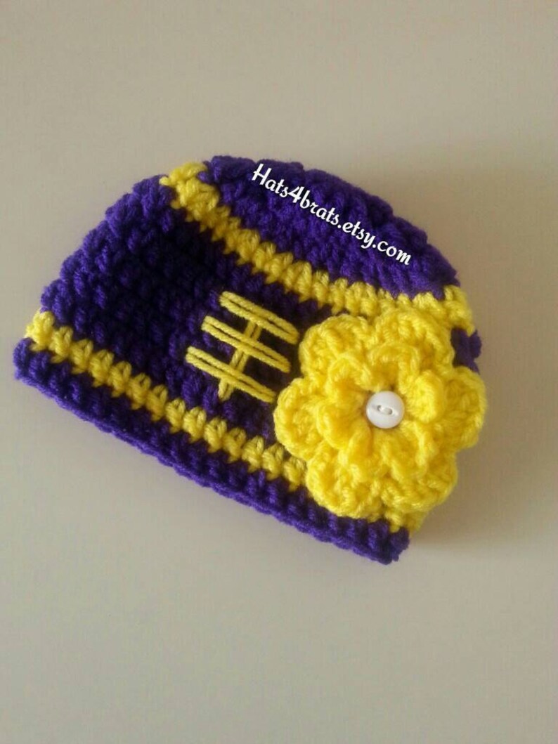 Baby Girl Minnesota Vikings Hat Newborn Vikings Hat Vikings Etsy