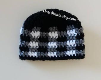 Baby Boy Crochet Hat, Crochet Plaid Hat, Baby Plaid Hat, Newborn Crochet Hat, Infant Crochet Hat, Newborn Hat, Boys Plaid, Boys Crochet Hat