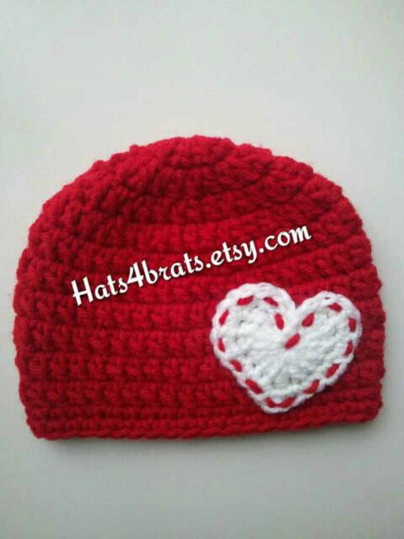 Crochet Valentine's Day Hat Baby Valentine's Day Etsy