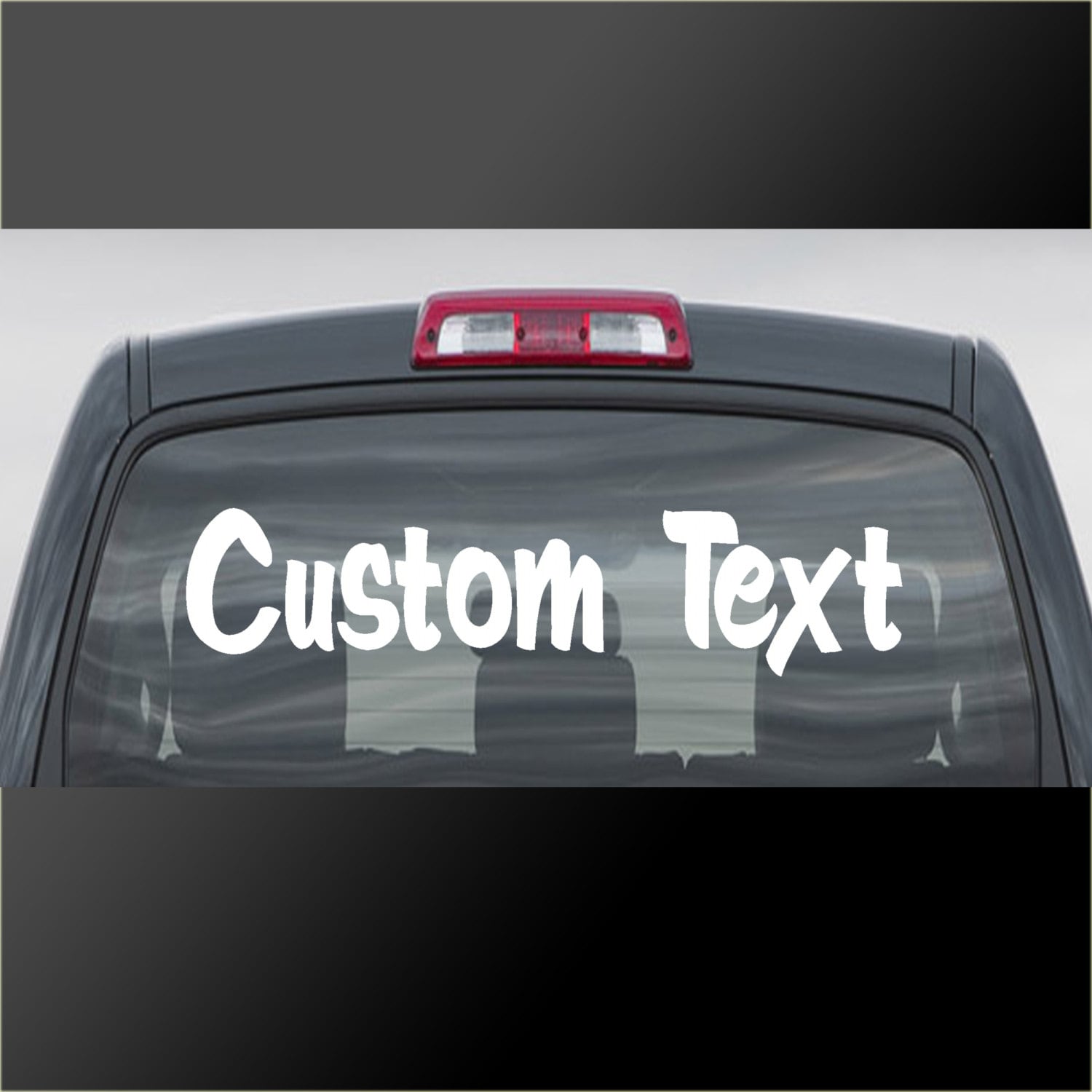 Custom Text Personalised Name Lettering Car Van Window Shop Decal Sticker