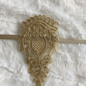 Gold Lace Henna Bracelet Set: Traditional Mehndi Accessories