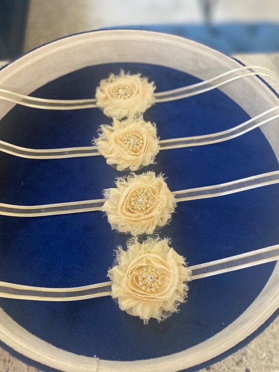 Henna Lace Flower Bracelets: Bridal Shower Favors, Wedding Wrist Corsage, Mehndi Jewelry