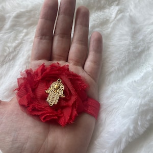 Enveloppement de coton fleur de dentelle de henné, ensemble de 5 bracelets traditionnels à mains au henné, accessoires mehndi au henné perlé