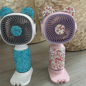 Mini hand fan, Glitter fan