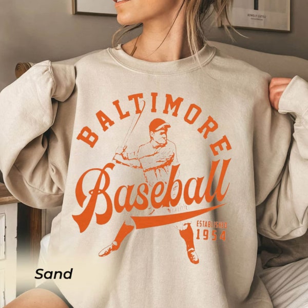 Vintage Mlb 90s Bootleg Baltimore Shirt, Baltimore Baseball Hoodie, Baseball Fan Shirt, Orioles Shirt, Baseball EST 1954 Unisex Shirt