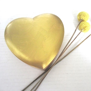 Vintage Gold Heart Jewelry Box: Ring Bearer Engagement Gift