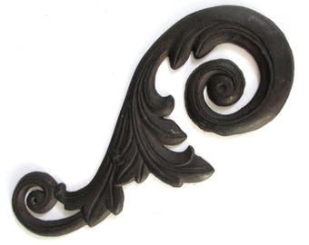 Vintage Iron Scroll: Architectural Salvage Wall Art