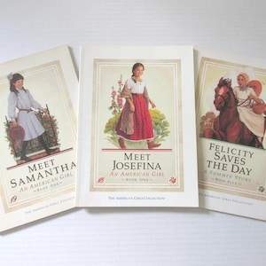 Vintage American Girl Books: Meet Samantha, Josefina, Felicity