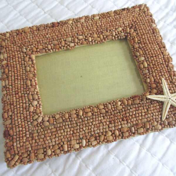 Wooden Beaded Frame Etsy