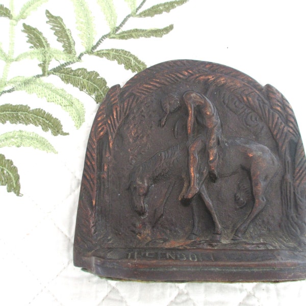 Cast Iron Indian on Horse Etsy