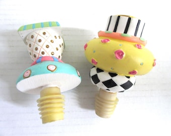 Vintage Bottle Toppers Candle Holders | Dual Purpose Bar Accessories