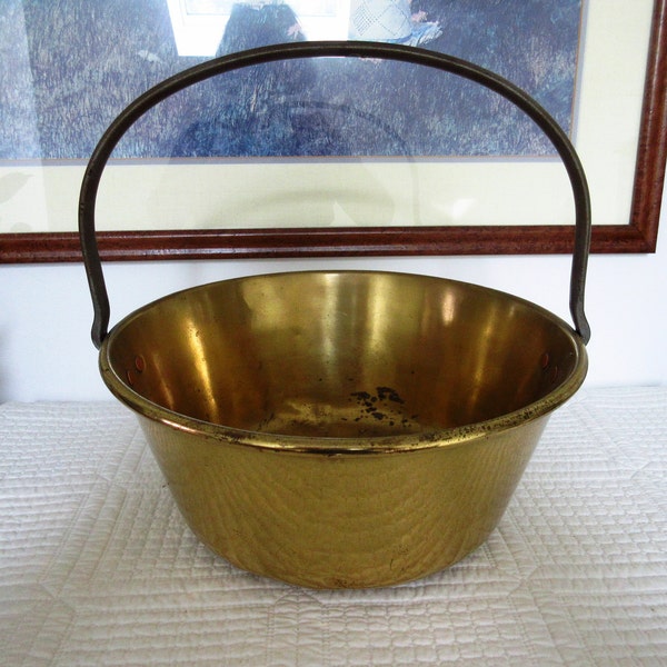 Antique Brass Bucket Etsy
