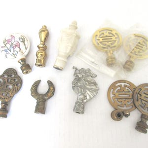 Vintage Lamp Finials Ceramic Finials Painted Finials Greek Finial Pewter Finial Brass Finial Angel Finial Asain Finial