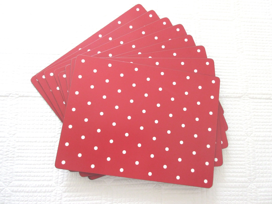 Vintage Set of Eight Pimpernel Extra Large Cork Backed Hard Placemats