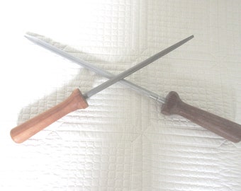 Vintage Chicago Cutlery Knife Steel with Wood Handle
