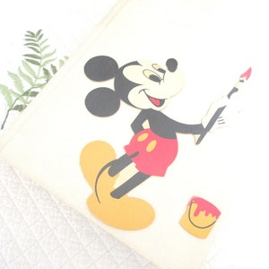 Vintage Art of Walt Disney 1973 Hardcover Edition Dimensional Cover Mickey Mouse Painting and Bucket