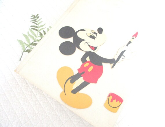Walt Disney Classics Mickey Mouse Acrylic Paint By Numbers Vintage