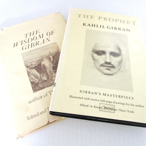 Vintage Kahlil Gibran Hardcover Book Set: The Prophet & Wisdom of Gibran