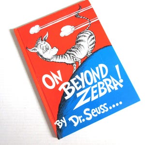 Vintage Dr. Seuss ""On Außer Zebra""random House 1983 Klassische Kinderbücher."