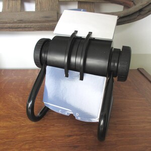 Vintage runde drehbare Rolodex Visitenkartenhalter Adressbuch mit Karten & A-Z Trennblätter