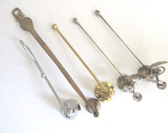 Vintage Candle Snuffers Brass Candle Snuffer Long Handled Snuffer Brass and Silver Snuffers Angel Snuffers