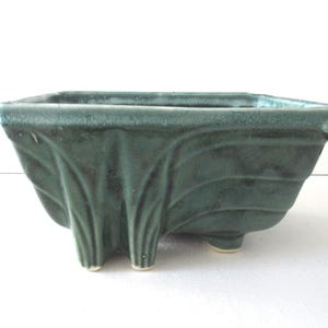Vintage Hull Green rechthoekige plantenbak