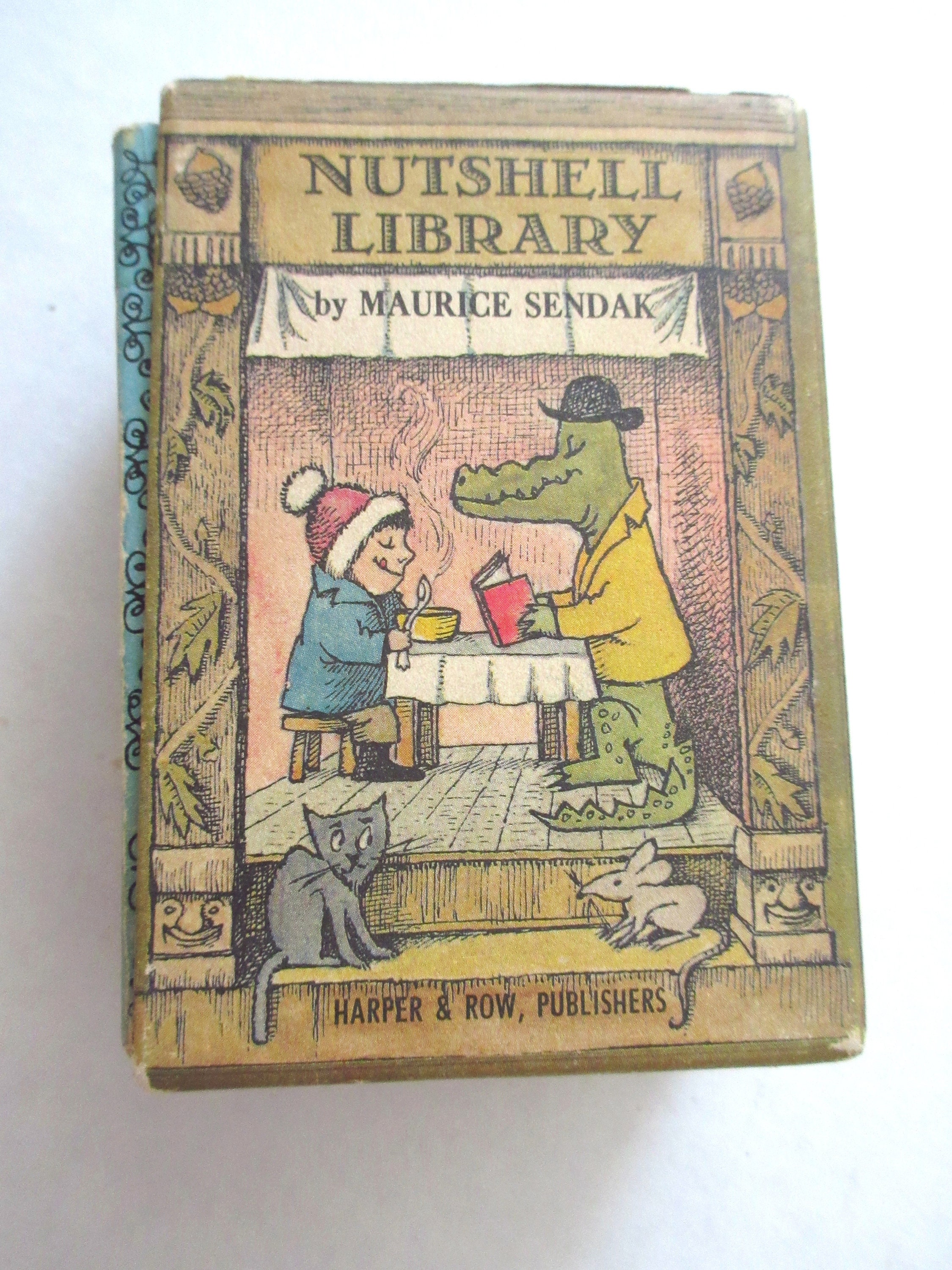 Vintage Nutshell Library by Maurice Sendak Original Edition 1962 Tan Cloth Covers Jackets Box Harper and Row - Etsy Vintage Nutshell Library by Maurice Sendak Original Edition 1962 Tan Cloth Covers Jackets Box Harper and Row - Etsy
