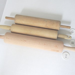 Rouleaux à pâtisserie vintage avec poignées Rouleaux à pâtisserie en érable Cadeaux pour maman Cadeaux pour cuisiniers Ustensiles de cuisine vintage Pâtisserie vintage