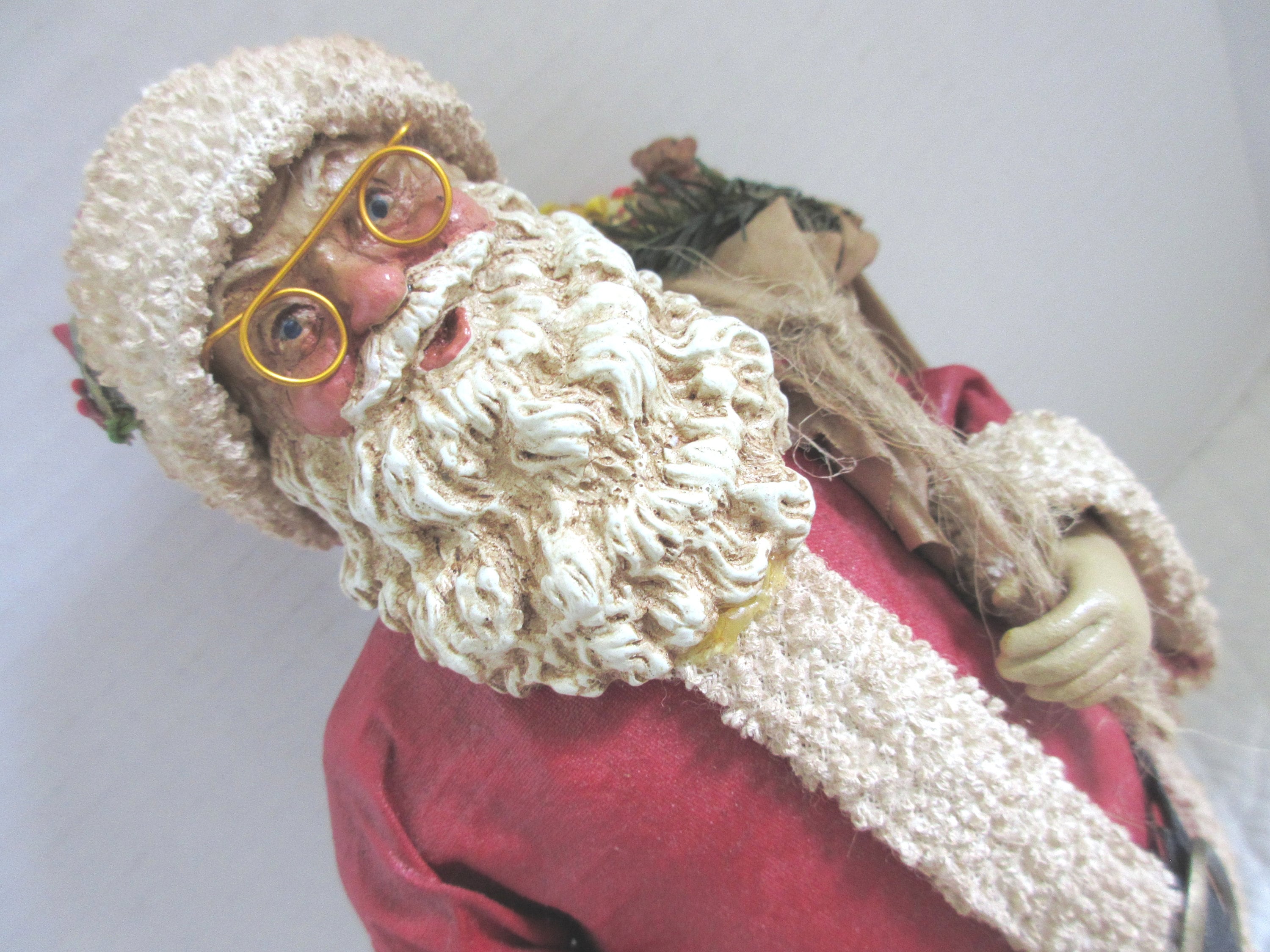 Fabric Mache Santa - Etsy