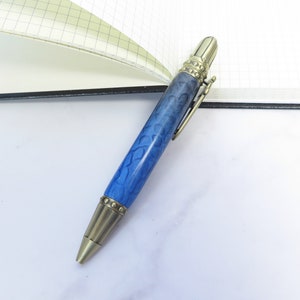 Drehkugelschreiber "Ritter" Antique Brass blau
