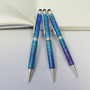Drehkugelschreiber Touchpen  Unikat Polymer Clay Kunsthandwerk
