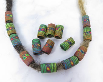 Dread Rasta Macrame Kralen Regenboog 10 mm Gat