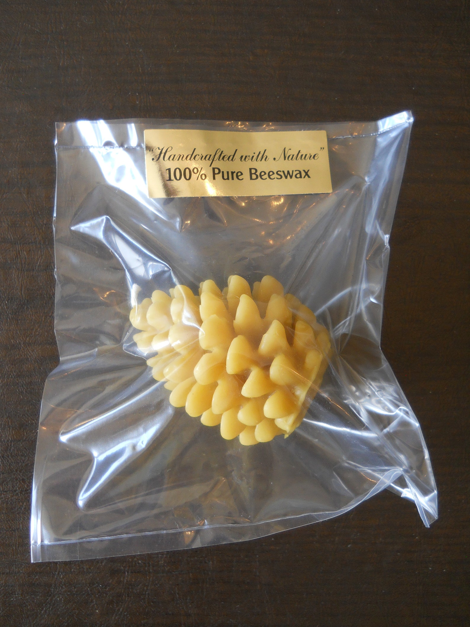 Pine Cone Beeswax Candle (natural Color) - Etsy