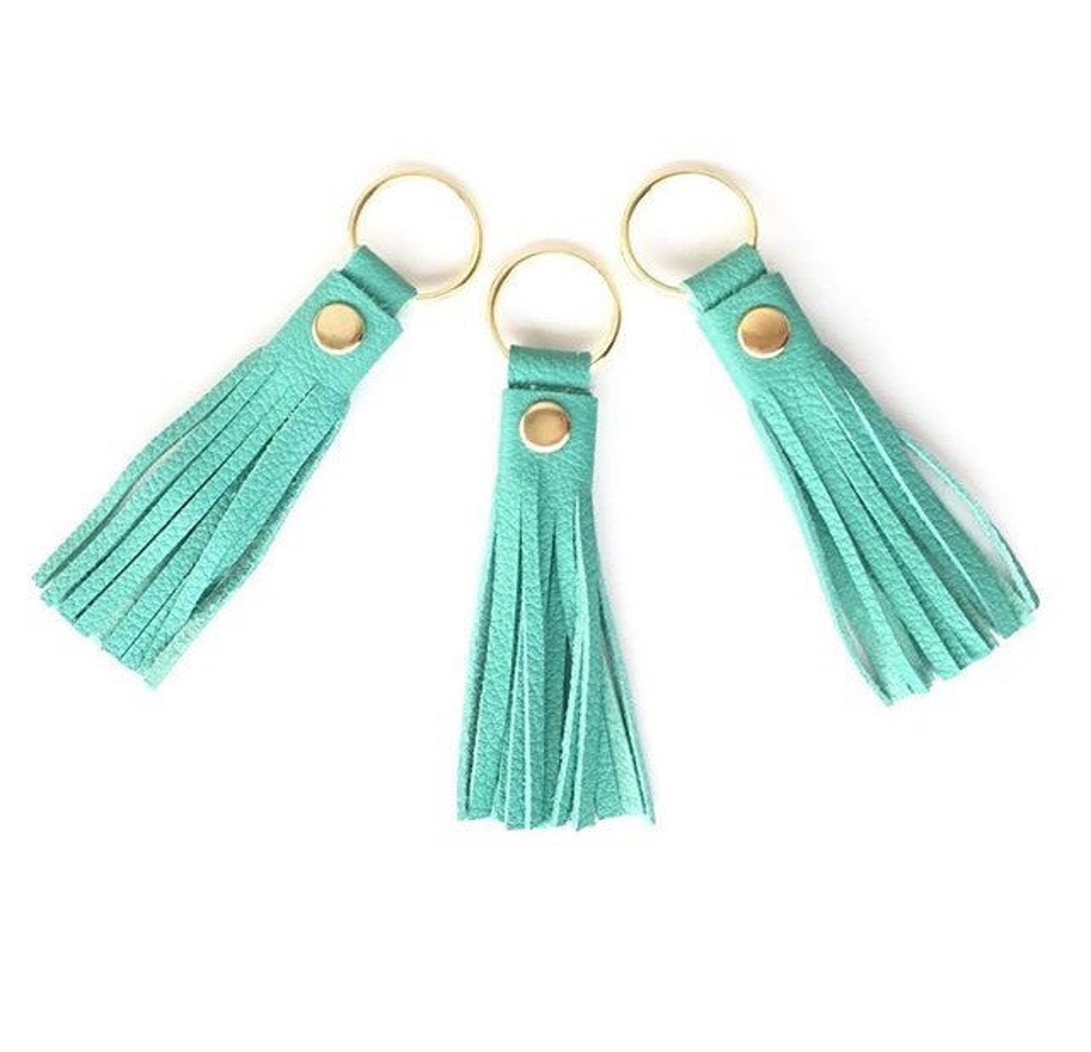 Mini Leather Tassel Keychain Tassel Purse Charm Tassel Key Etsy