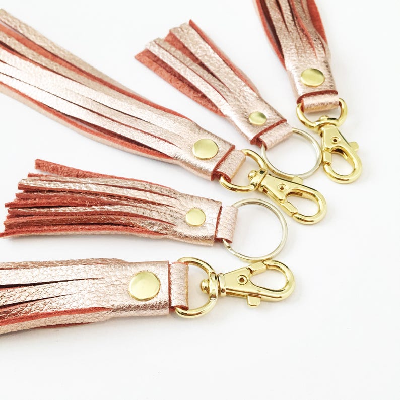 Leather Tassel Keychain Tassel Purse Charm Tassel Key Fob Etsy