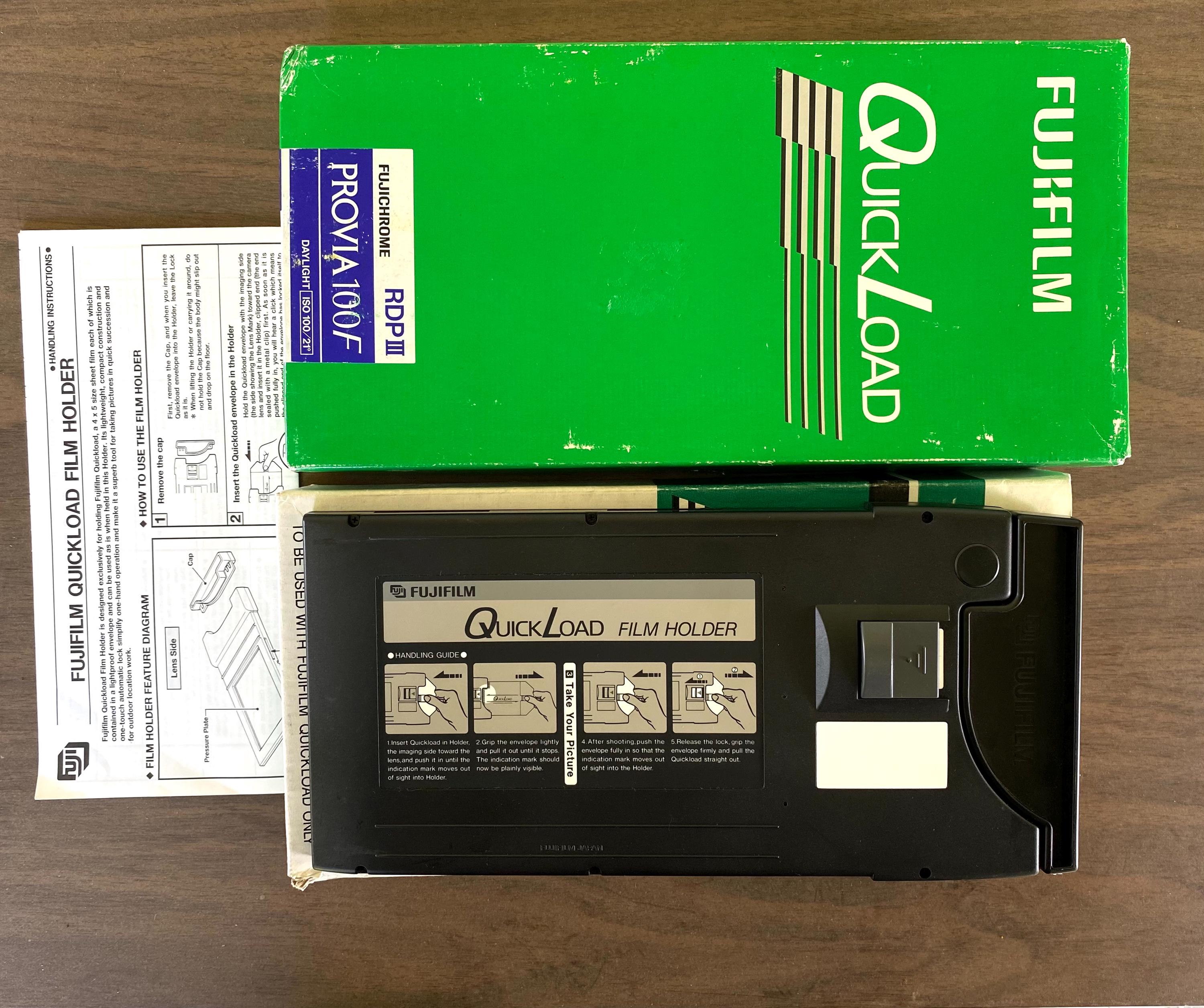 Fujifilm Quickload Film Holder With Expired 4x5 Fujichrome Film - Etsy, image size:3000x2512