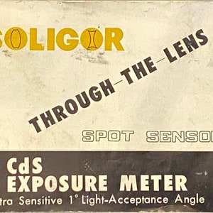 Used Soligor Spot Sensor Through The Lens spot meter manual only