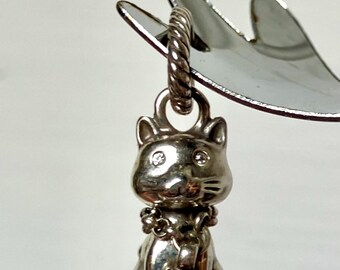 Brighton Silver Cat Charm