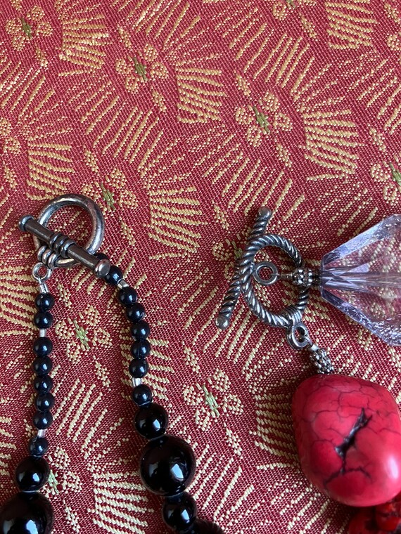 Two Chunky Bead Necklaces - image 2