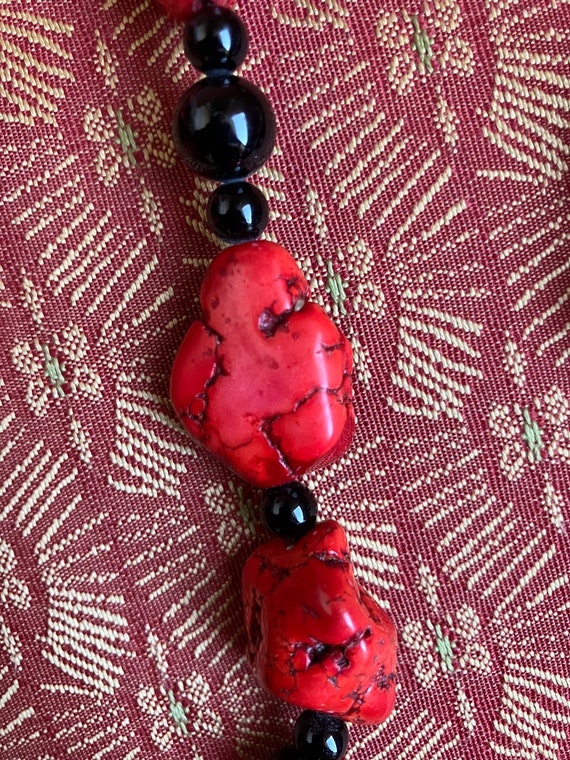 Two Chunky Bead Necklaces - image 3