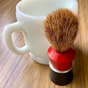 Vintage Shaving Cup and Badger Brush