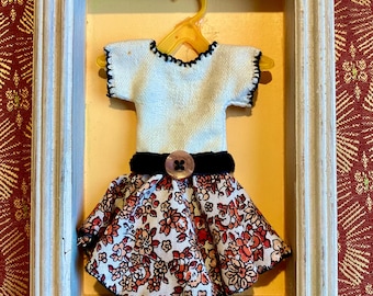 Framed Hand-Sewn Little Dress