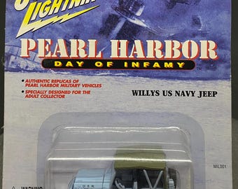 Johnny Lightning "Pearl Harbor Day of Infamy" Willy’s US Navy Shore Patrol Jeep. Original Packaging