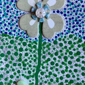 Flower: Mixed media on canvas