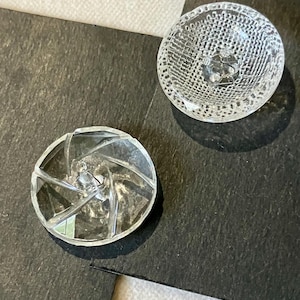 Two Vintage Glass Buttons