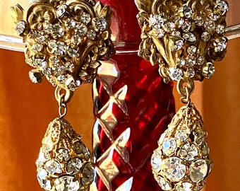 Stanley Hager N.Y.C. Crystal Earrings