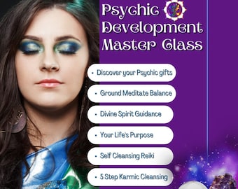 Psychic Development Master Class 4 Step Course with Certificate done via Email Individual Personal Training